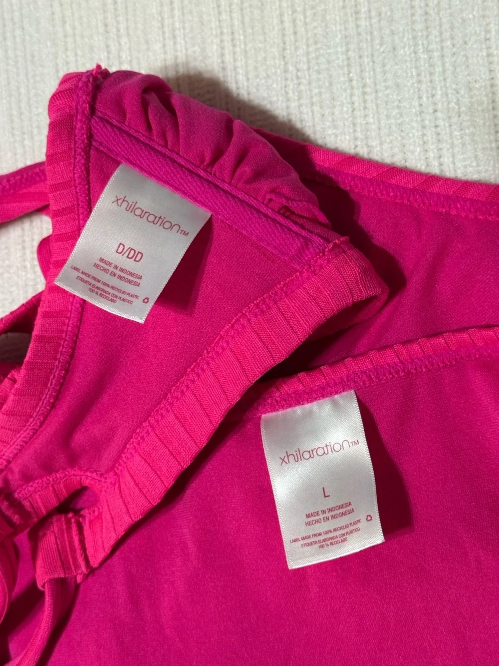 Xhiliration Bikini / Hot Pink / DD Top & L Bottom